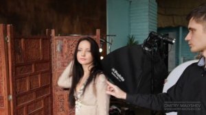 Фотосъемка в студии с настоящим песком. Необычная фотосессия для девушки. Креативные идеи для фото.