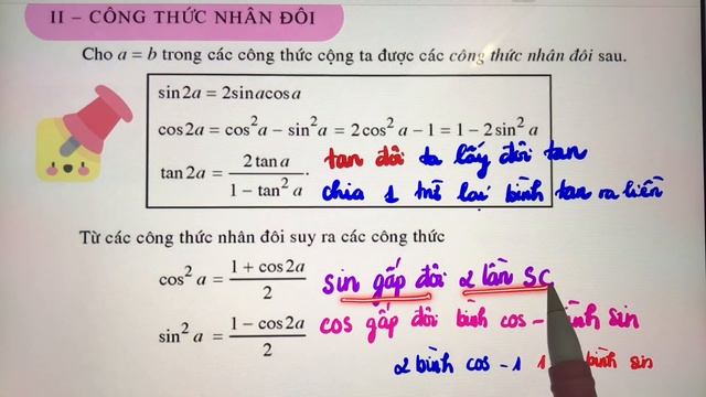 Toán 11CTM&12. Lượng giác. T4: MẸO NHỚ CÔNG THỨC LƯỢNG GIÁC смотреть онлайн
