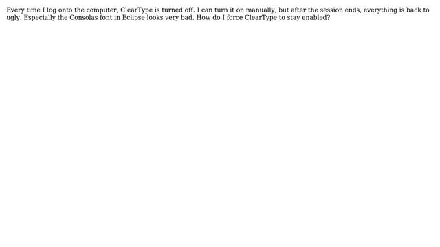 ClearType keeps turning off on Windows over RDP смотреть онлайн