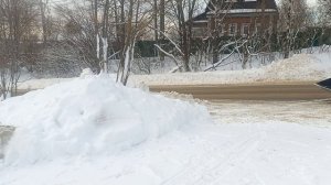 мини-погрузчик land digger чистит снег часть первая