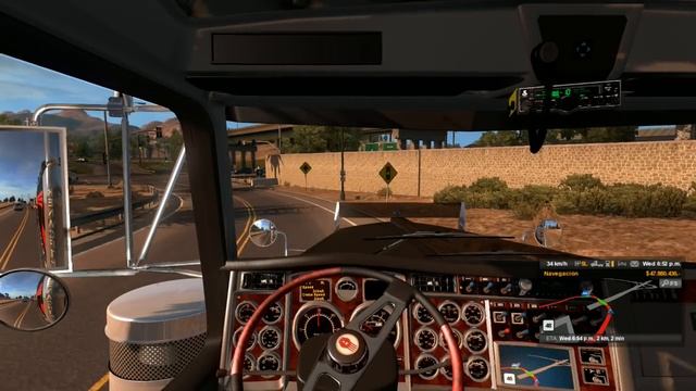 American Truck Simulator | Kenworth W900 Largo con Tres ejes traseros смотреть онлайн