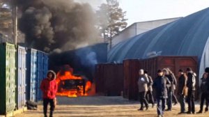 новый форд сгорел до тла