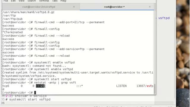 Centos 7 VSFTPD Installation Initial configuration