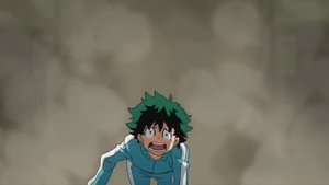 My Hero Academia midoriya punches giant robot (English Dub)