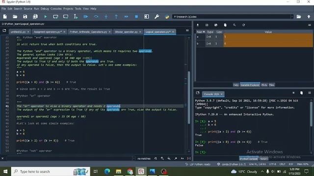 Python Logical Operators | Python Tutorial