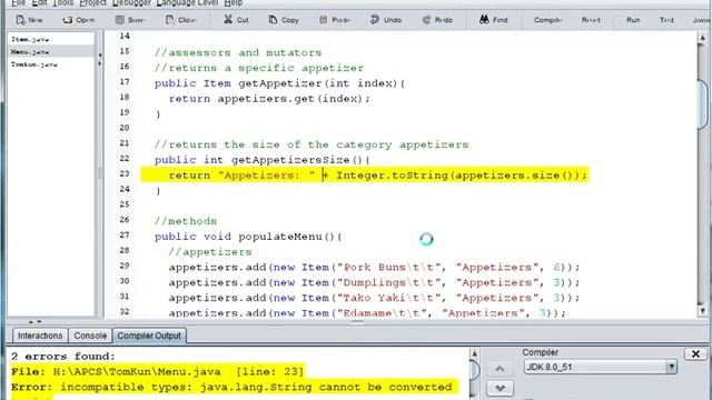 Java Restaurant Part 3 (Menu Class 2) смотреть онлайн
