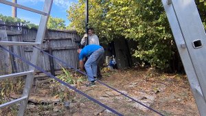 Устанавливаем столб на освещение
