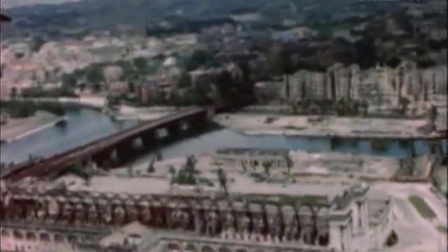 Берлин с высоты птичьего полета в июле 1945 года | Аэровидеосъёмка Берлина | Берлин в руинах