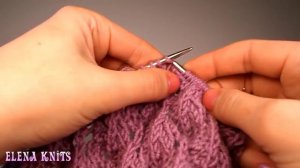 Ажурный берет спицами