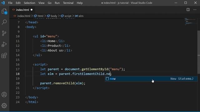 JavaScript Tutorial in Hindi for Beginners [Part 47] - Remove Child Element in JavaScript