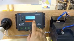 Контроллер заряда EPSolar VS3024BN 12 24 В 30 А с ЖК экраном