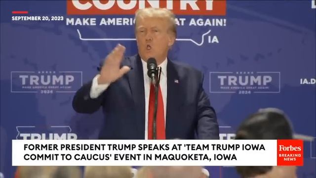JUST IN: Trump Castigates Biden In Remarks To Iowa Supporters As 2024 Republicans Barnstorm State смотреть онлайн