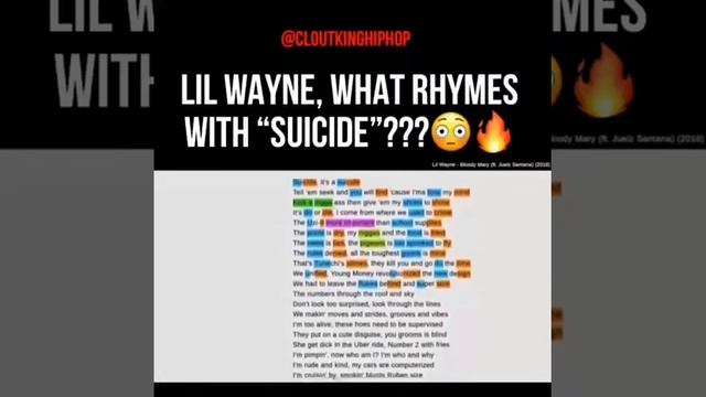 Lil Wayne - What rhymes with suicide? смотреть онлайн