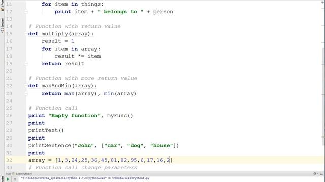How to learn Python - Lesson 9 - Function