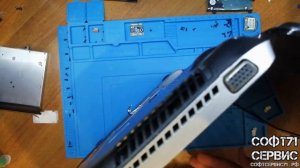 HP 17-e109sr разборка и чистка системы охлаждения