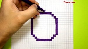 Как Рисовать Тамагочи по Клеточкам ♥ Рисунки по Клеточкам