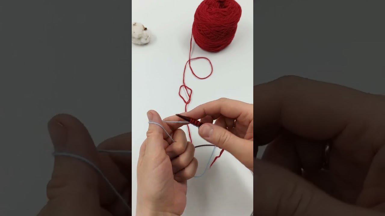 Открытый наборный край с дополнительной нитью. смотреть онлайн