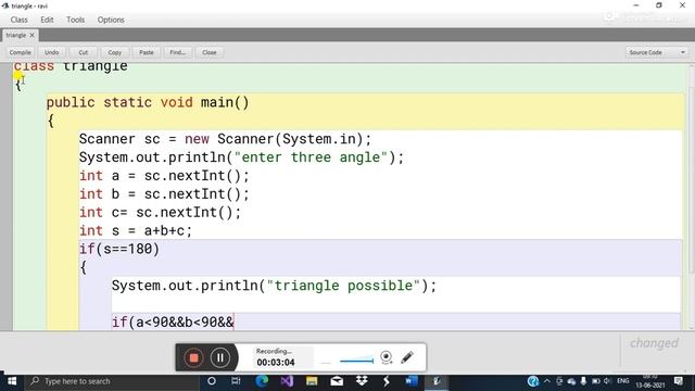 a program to input 3 no. cheak whether acute angled triangle, obtuse or right angled triangle. смотреть онлайн