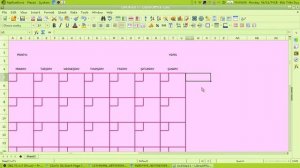 Blank Calendar With Notes on LibreOffice Calc Tutorial