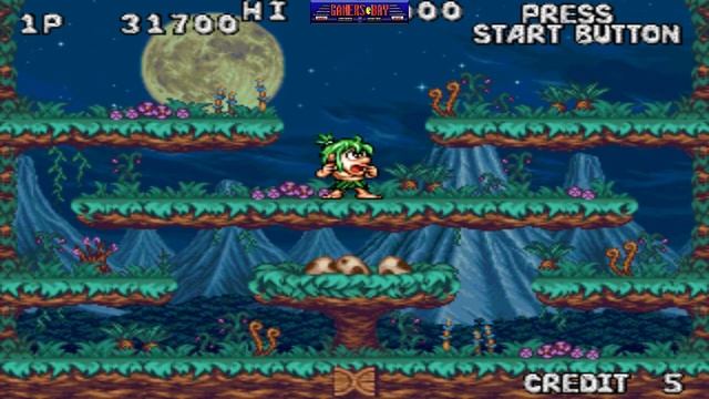 Joe & Mac Returns - Classic Arcade Game (Data East 1994) смотреть онлайн