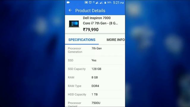 Dell Inspiron 7000 i7 7th generation laptop full specification in Hindi смотреть онлайн