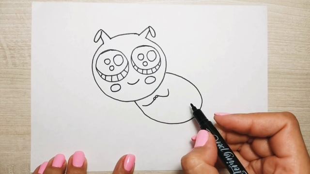 Рисунок милая пчелка/рисунок пчела/легкие рисунки /Illustration of a cute bee/drawing bee/ смотреть онлайн