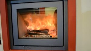 Вторичный дожиг газов в каминной топке.