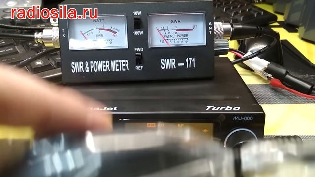 Настройка КСВ антенны с помощью SWR-171 смотреть онлайн