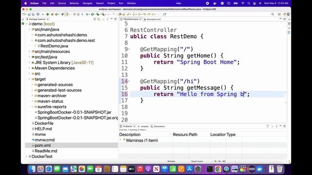 spring-boot and docker: microservice starter смотреть онлайн