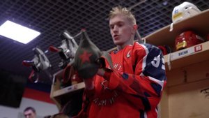 После успеха в дерби не могли не заглянуть в победную раздевалку «Красной Армии»