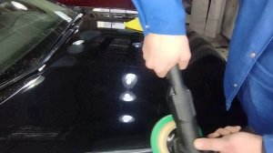 полировка свежего крашеного капота. устраняем косяки после покраски
