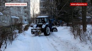 Как убирают снег в Сергиевом Посаде