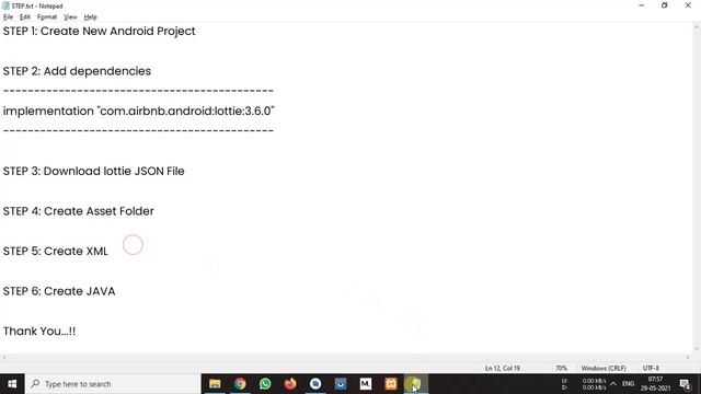 Animation in Android Studio | Lottie Animation