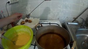 Печенье грибочки во фритюре