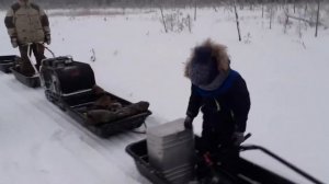 Мотобуксировщик Койра и Мужик 15л.с. на выгулке