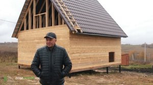 Дачный дом 6х6 из бруса в Новокузнецке