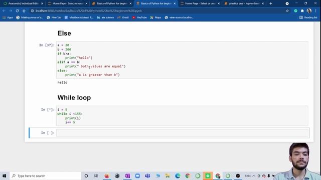Conditional Statements in python While loop, For loop, If , Else, Elif python for beginner Part 3 смотреть онлайн