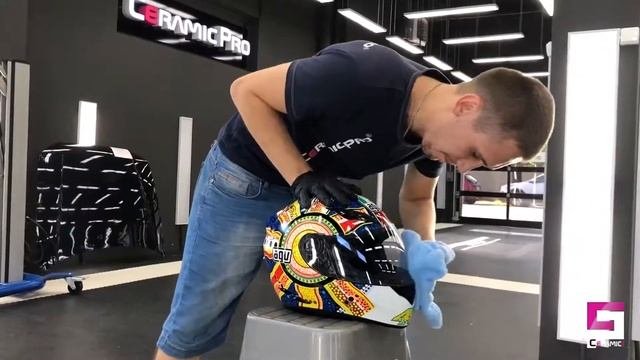 Восстановление и защита шлема керамикой Ceramic Pro