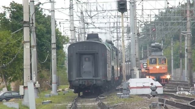 Steam Locomotives Паровозы СО17-3241 и П36-0110 24.06.17