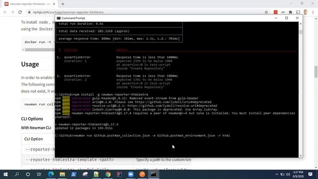 Postman Tutorial - Generate HTML Reports from command-line with Newman