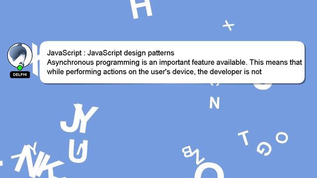 JavaScript : JavaScript design patterns