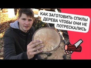 Как заготовить торцевые спилы дерева чтобы они не потрескались