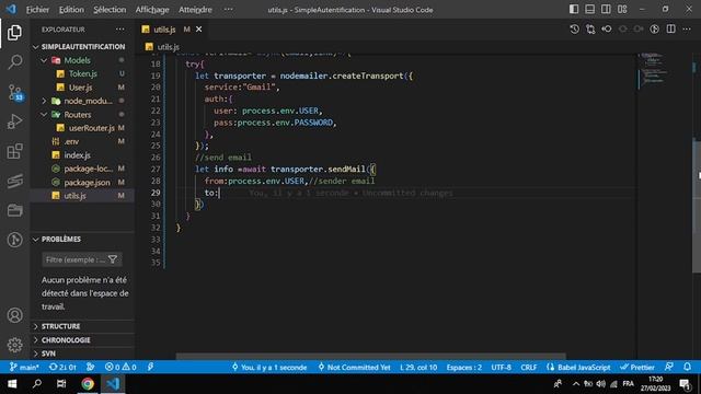 User Forgot Password send Reset mail Using node mailer Express JS  mongodb jwt authentification