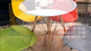 Белый стол. Стулья пластиковые АС-016 BRIGHT (Брайт)+ стол AC-017