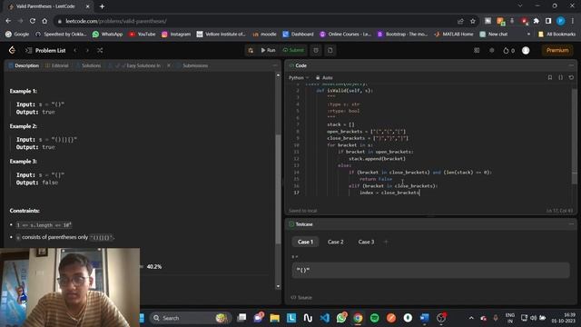 LeetCode Problem 20. Valid Parentheses ? Solution in python ? LeetCode with Prachu