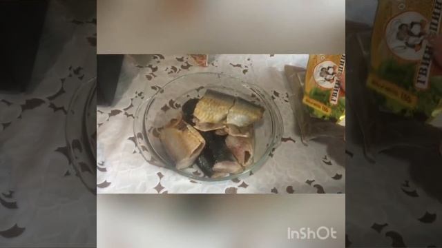 Жаренная селедка,маринованная в горчице