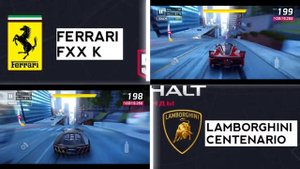 FERRARI FXX K [VS] LAMBORGHINI CENTENARIO [Asphalt 9] (LEGENS)