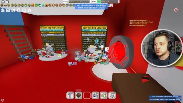 ПЕРЕХОЖУ В КРАСНУЮ ПЫЛЬЦУ В СИМУЛЯТОРЕ ПЧЕЛОВОДА! BEE SWARM SIMULATOR ROBLOX! смотреть онлайн