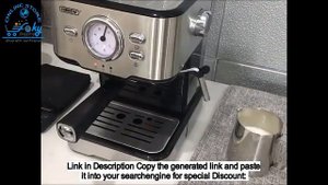HiBREW Coffee Machine Cafetera 20 Bar Espresso inox Semi Automatic Expresso Cappuccino #shortvideos