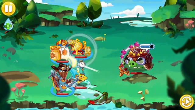 Angry Birds Epic - Snor the Pirate boss fight (Cave 26) смотреть онлайн